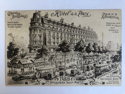 Cartolina Pubblicitaria Capitol Hotel Madrid Spagna c4 