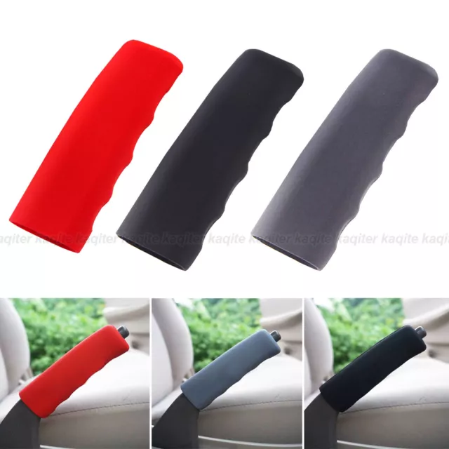 Car Handbrake Silicone Gel Cover Anti-slip Sleeve Parking Hand Brake Decor Cover