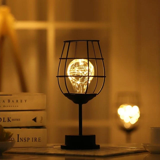 Light String Copper Wire Led Wrought Iron Decorative Lamp Red Wine Bottle Glass 2