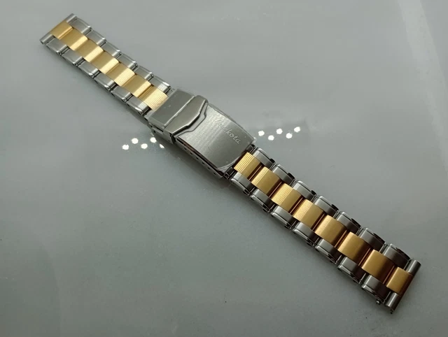 NEW GECKOTA VINTAGE Rivet Berwick 20mm Rivet Two Tone Gold Watch