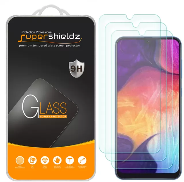 [3-Pack] Supershieldz Tempered Glass Screen Protector for Samsung Galaxy A50