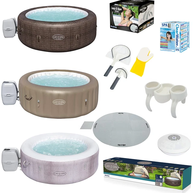 BESTWAY LAYZSPA HOT Tub Canopy Floor Protector Clearwater Starter kit