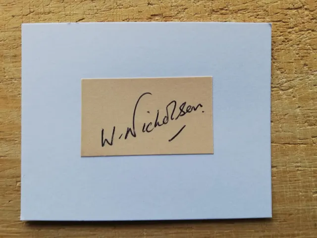 Bill Nicholson Tottenham Spurs Legend Hand-Signed Vintage Autograph