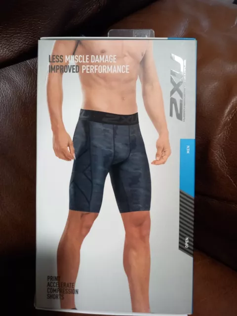 Pantalones cortos de compresión acelerados con impresión 2XU talla M