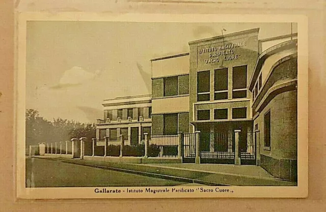 cartolina gallarate varese istituto magistrale parificato formato piccolo 1952