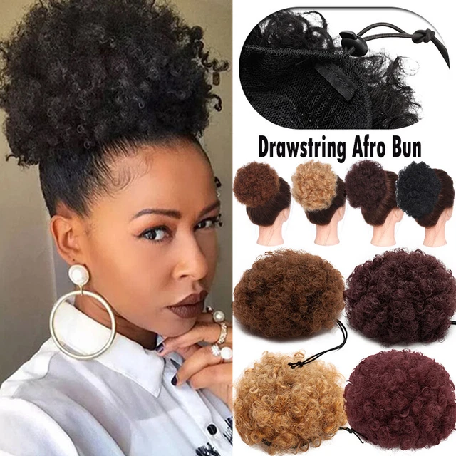 BLACK WOMEN AFRO Hair Bun kinky Curly Clip In Hair Pcs For Human Ponytail Updo S £ - PicClick UK BLACK WOMEN AFRO Hair Bun kinky Curly Clip In Hair Pcs For Human Ponytail Updo S £ - PicClick UK