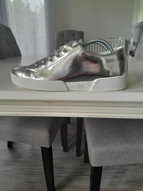 BASKETS LOUIS VUITTON Stellar Cuir Chrome Argente Cl1106 EUR 279 00 PicClick FR
