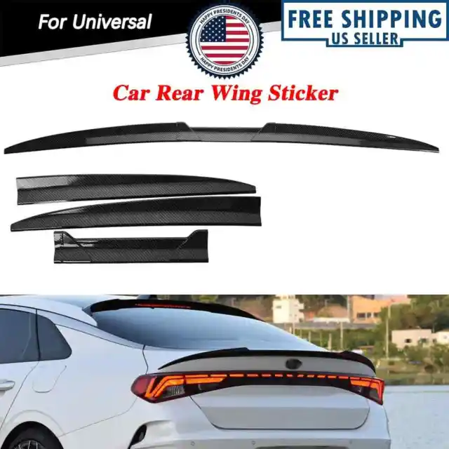 Carbon Fiber Look Car Rear Trunk Spoiler Lip Roof Wing For Kia Forte Optima K5