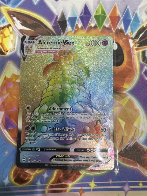 alcremie vmax pokemon card value Shining Fates 073 Full Art Alcremie VMAX Secret PSA 7
