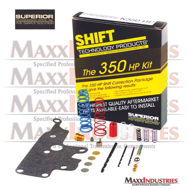 Turbo 350 TH350C Transmission Superior K350-HP Performance Valve Body Shift Kit