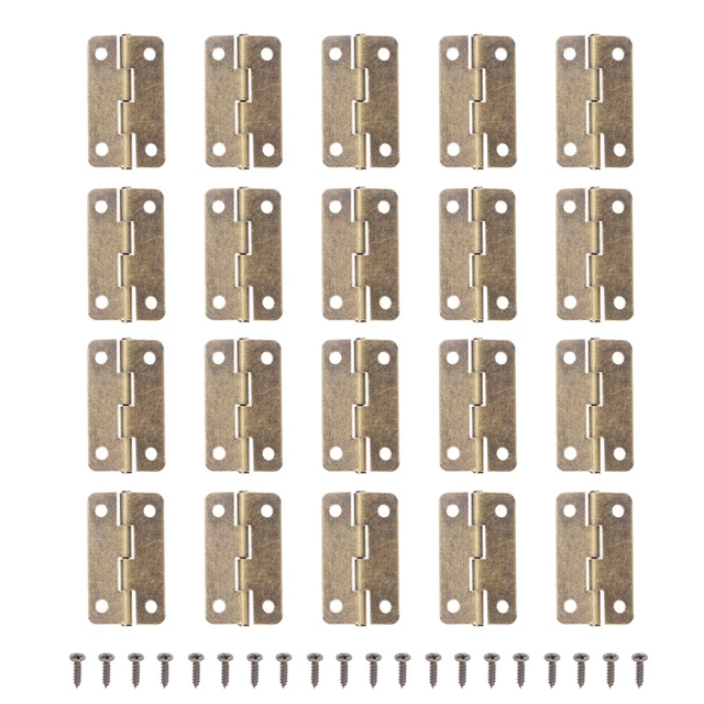 AIPERQ 50 Pezzi Mini Cerniere In Ottone Per Scatola Portagioie Con Viti 200 Pezzi Piccole Cerniere Per Mobili In Miniatura In Legno 86443507