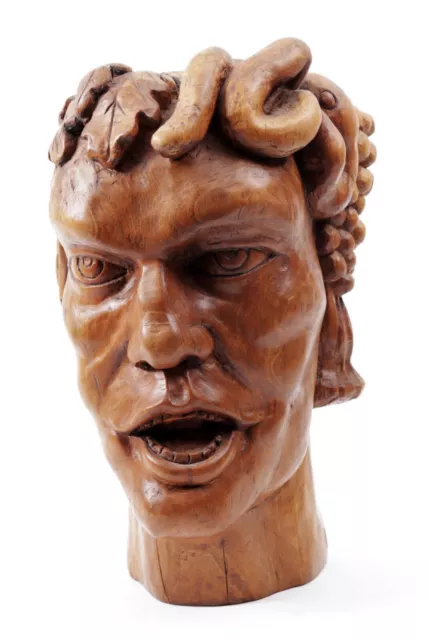 Georges MORREN (1868-1941) Portrait of Bacchus. Original signed sculpture