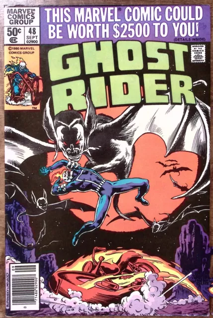 1980 Ghost Rider Sept #48 Marvel Comics Wind Of The Undead! Excellent Z3693