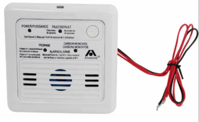 12V Atwood 36681 Carbon Monoxide & LP Gas Propane Detector Alarm RV Trailer