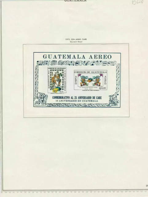 guatemala issues of 1972 25th anniv. care stamps page ref 18398
