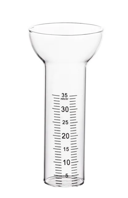 Ersatzglas für Regenmesser Niederschlagsmesser Regenwassermesser aus Glas 35mm