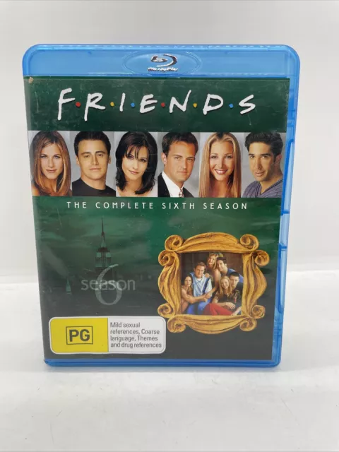 FRIENDS THE COMPLETE Sixth Season Bluray Region B Free Postage