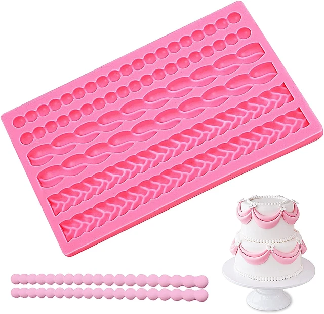 Stampo Fondente Perle Silicone Facile Sformare, Decorare Il Bordo Della Torta St