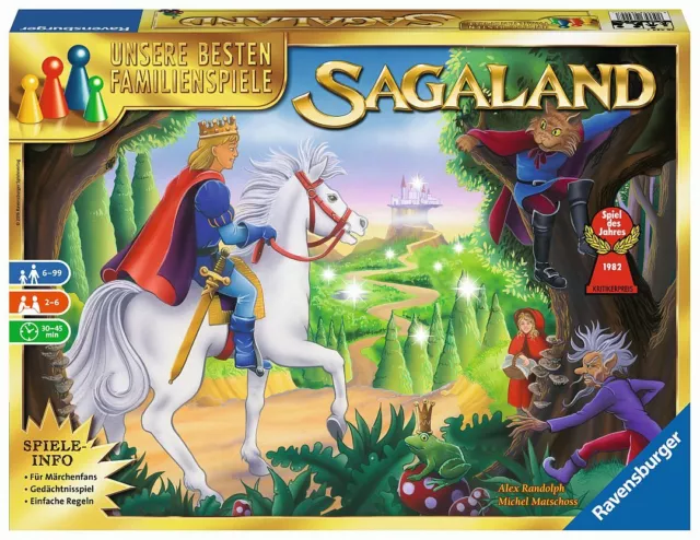 Sagaland Kinderspiel Brettspiel Merk Suchspiel