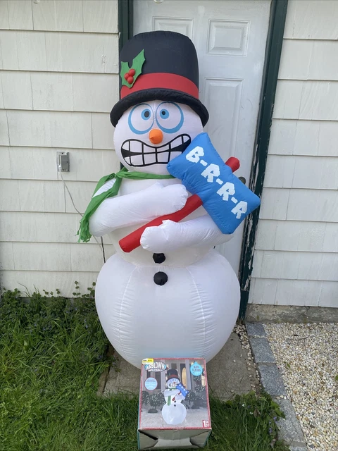 GEMMY AIRBLOWN INFLATABLE 6ft Christmas LED Lighted Shivering Snowman gemmy-airblown-inflatable-6ft-christmas-led-lighted-shivering-snowman