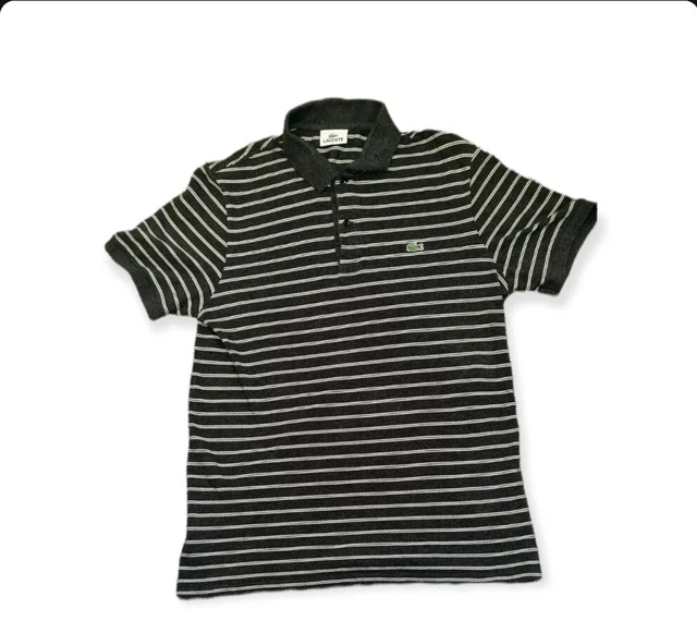 Polo a righe Lacoste taglia 4 donna bambini uomo small vintage anni '90