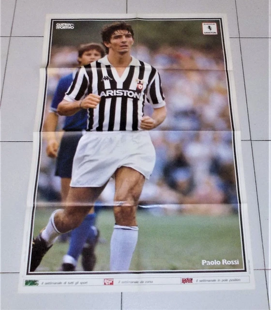 POSTER PAOLO ROSSI JUVENTUS GUERIN SPORTIVO AUTOSPRINT MOTOSPRINT