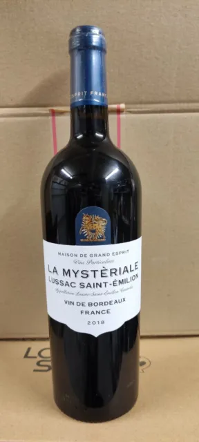 Saint Émilion Vin rouge de Bordeaux LA MYSTERIALE LUSSAC SAINT-ÉMILION 2018
