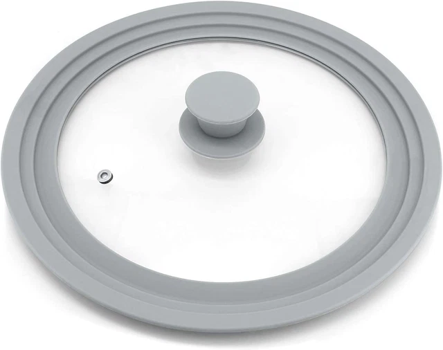 Universal Lid for Pots, Pans and Skillets, Grey
