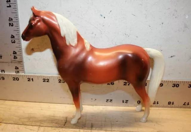 Vintage Hartland Plastics Horse Sorrel Red & White Toy