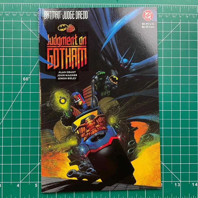 Judgment on Gotham Squarebound DC Batman Judge Dredd 1991 Grant Bisley Wagner