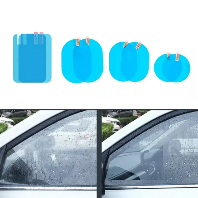 Car Stickers 2Pc De Espejo Retrovisor De Coche Anti Niebla Impermeable Pegatina