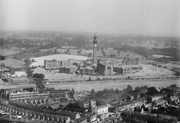 University of Birmingham Edgbaston from south-west 1930 England OLD PHOTO