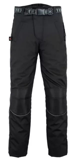 Pantalones sobre motocicleta impermeable CE armadura de rodilla lluvia scooter motociclista 2