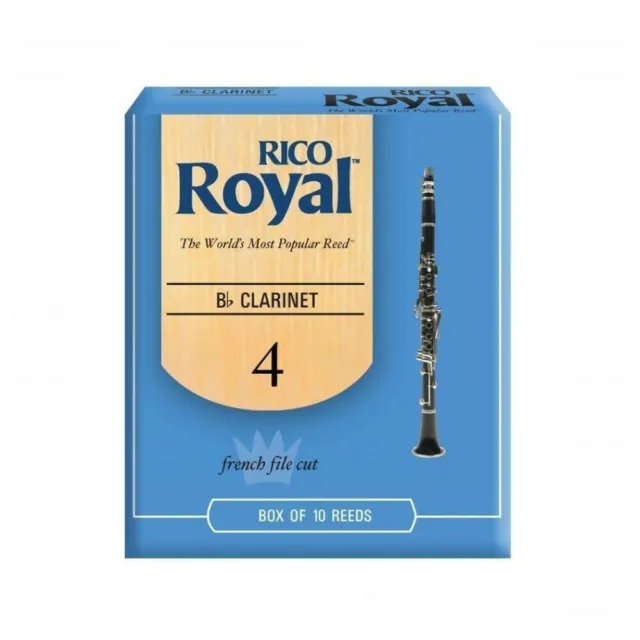 Rico Royal Eb Clarinet Reeds, Strength 4.0 , ( E flat ) RBB1040 - 10 Reeds