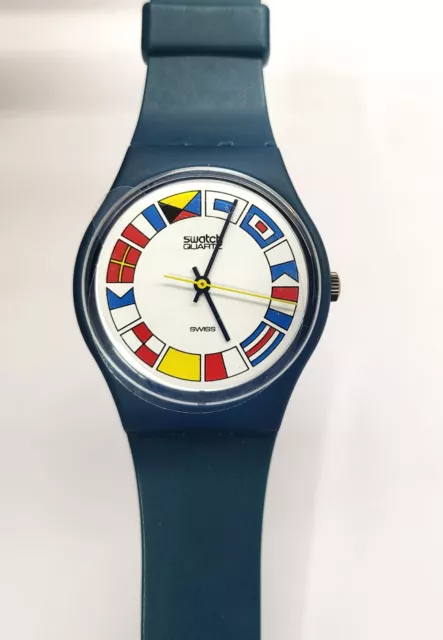 SWATCH STANDARDS 1984 - GS101 - 12 FLAGS - Étui 384 Nouveau