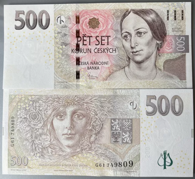Czech Republic 500 Korun 2009 P-24b UNC