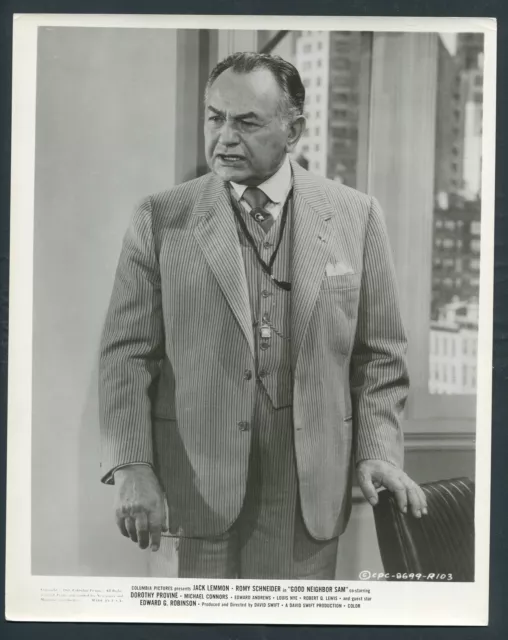 EDWARD G ROBINSON in Good Neighbor Sam '64 STRIPED SUIT