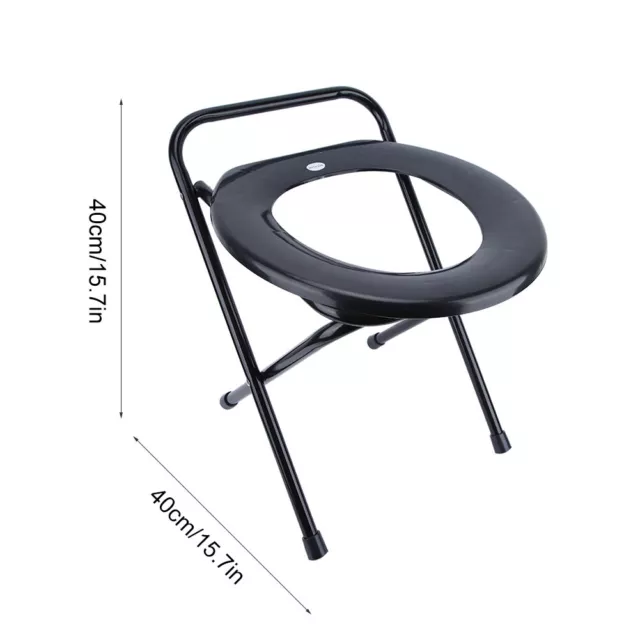 Iron Pipe Portable Adult Folding Toilet Commode Bedside Bathroom Toilet Chair SD