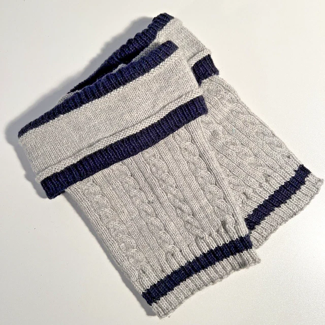 XL Hand Knit Loferl German Socks Oktoberfest Traditional Trachten Wadenstrümpfe