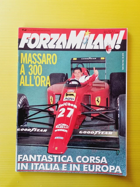 Magazine Forza Milan - 3 Mars 1990 - Ferrari, Massaro, Van Basten, Maldini - Vintage Italie