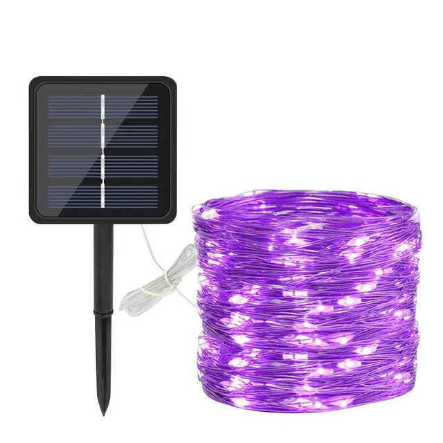5V Christmas Lights Waterproof 8 Modes Party Lamps for Bedroom(30M-Violet Light)