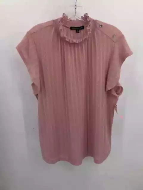 Pre-Owned Adrienne Vittadini Pink Size XL Blouse