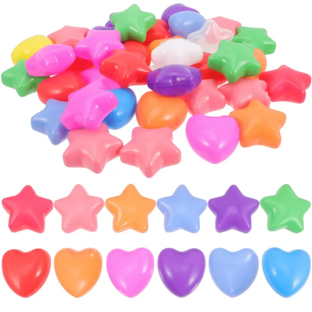 100 Pcs Heart-shaped Ocean Balls Pastel Pit 50 Baby Toddler Taste