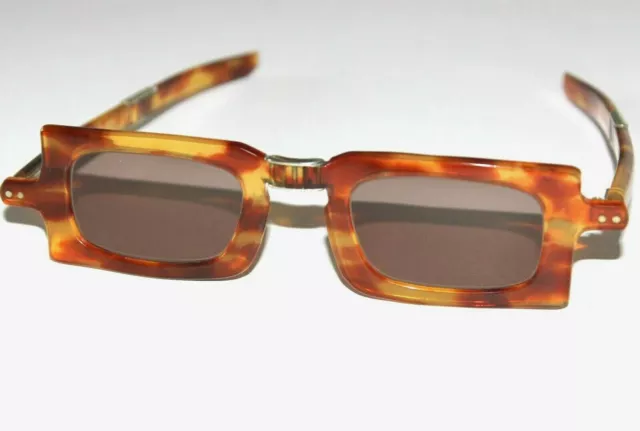 OCCHIALI DA SOLE PIEGHEVOLI VINTAGE PIERRE CARDIN TORTOISE ANNI 60 - RARI ANNI 60 pieghevoli