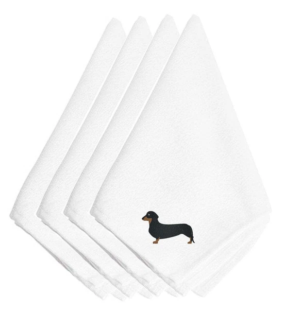 Dachshund Embroidered Napkins Set of 4 BB3382NPKE