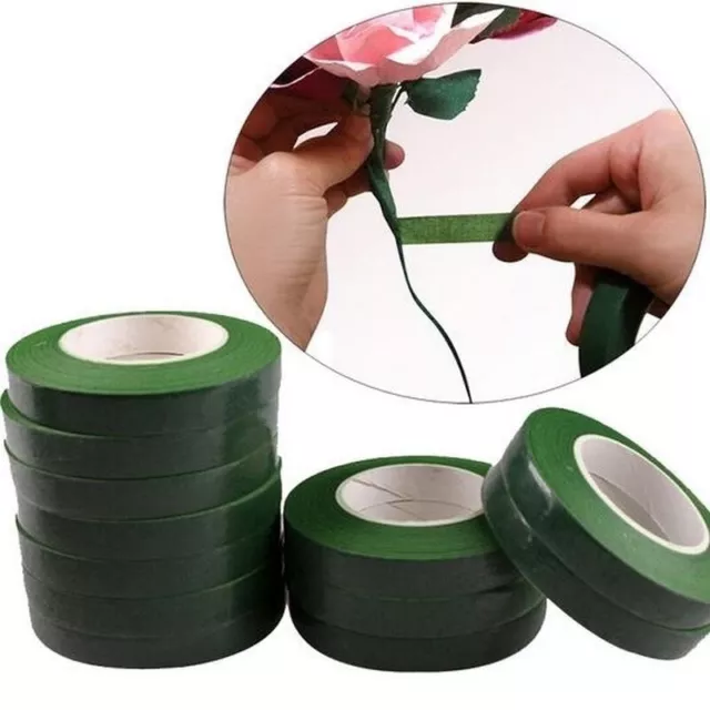30m selbstklebendes grünes Papierband, Pfropffolie, Blumenstiel Girlandenkränze