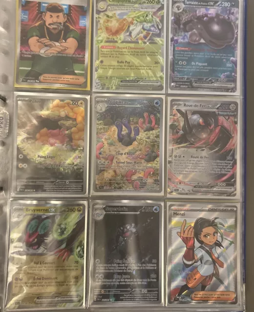 Carte Pokemon Ex Et Full Art Lot de 9 Cartes Ultra Rare  Séries EV  🇫🇷