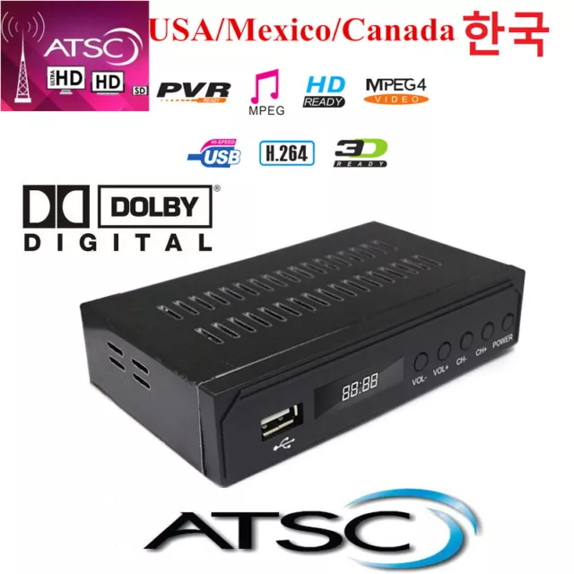 Atsc-t Terrestrial Digital TV Receiver Atsc Converter Box Decoder Tuner