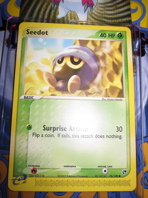Pokemon Mint (◕‿◕✿) Ex Sandstorm English Seedot 76/100 Com 1St Edition (2003)