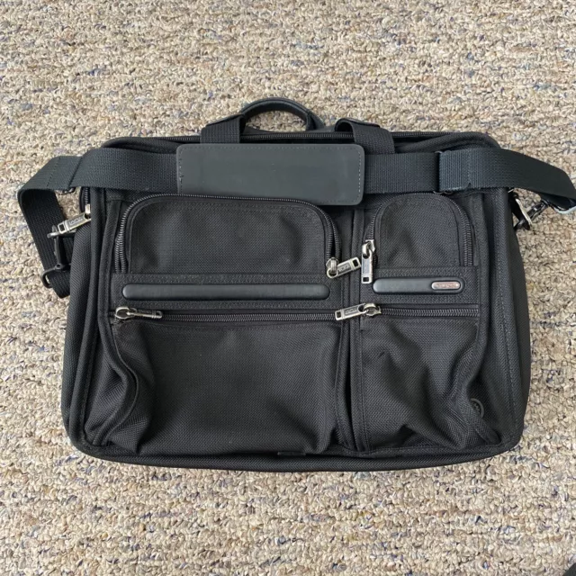 Tumi 26114D4 Tumi Alpha 2 Ballistic Portfolio Bag Laptop File Case 15"  Black 2